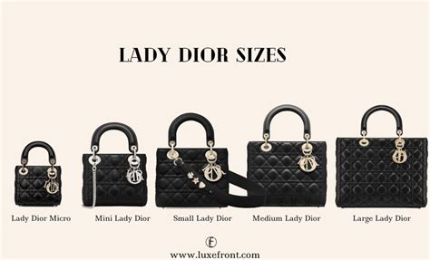 my lady dior vs small lady dior size|dior size chart.